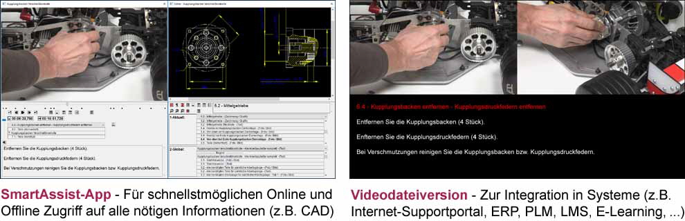 SmartAssist-App und Videodateiversion